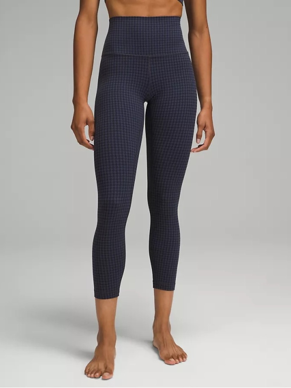 Lululemon Align™ High-Rise Pant 25” - Micro Houndstooth Blue Multi, Size 6